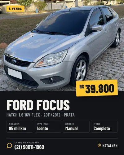 Ford Focus 1.6 S/se/se Plus Flex 8v/16v 5P 2012