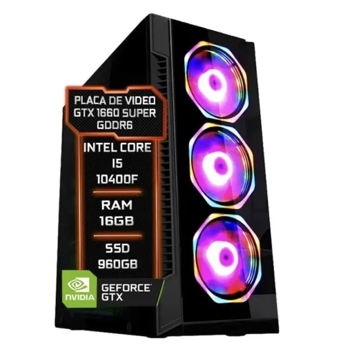 Pc Gamer fácil intel i5 10400f 16GB DDR4.  