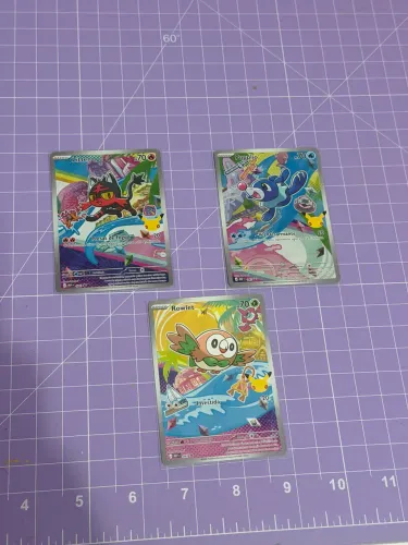 Cartas Pokémon parceiro inicial série 1