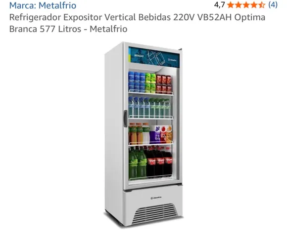 Refrigeradores MetalFrio Seminovos 