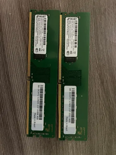 Duas memórias ddr4 desktop 8gb cada 3200mhz SMART