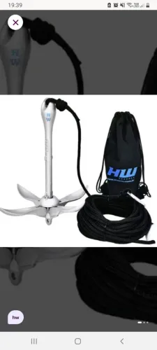 Kit âncora para jet ski e caiaques