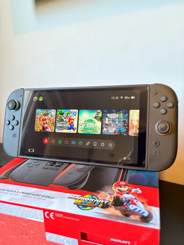 NINTENDO SWITCH 2 COMPLETO + MARIO KART WORLD + NOTA FISCAL + CASE