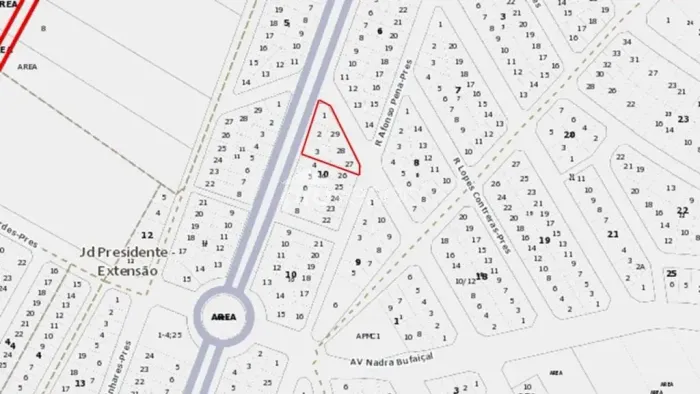 ÁREA 2.336m² - ESQUINA ESTRATÉGICA - JARDIM PRESIDENTE, GOIÂNIA-GO