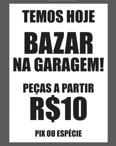 Bazar c peças a partir $10