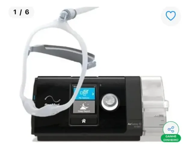 Cpap Airsense S10 Autoset + Umidificador + Máscara Dreamwear (Usado) Cpap Airsense S10 Au