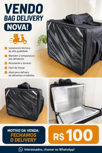 Mochila/Bag Térmica para Delivery e Entregas