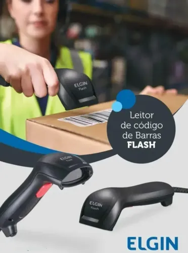 Leitor de codigo de barras flash Elgin Bematech