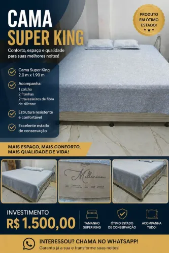 Vendo Cama Super King