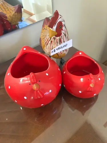 Galinhas de decoração