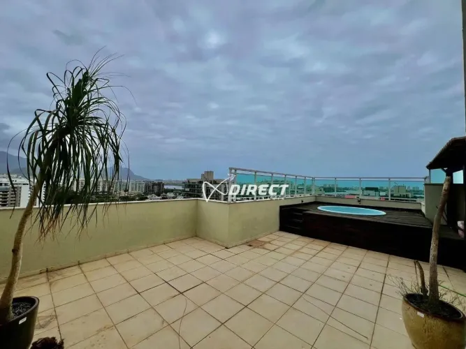 ESTRELAS FULL: Excelente cobertura duplex, sala ampla, 4 quartos (1 suíte), terraço, pisci