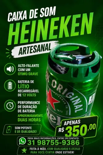 Caixa de Som Heineken
