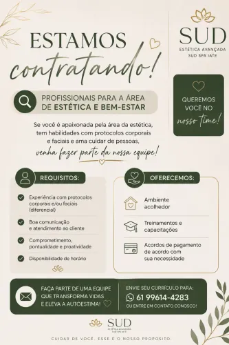 Vaga para Estética