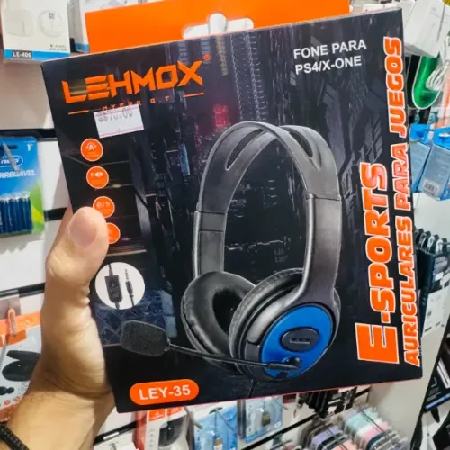 Fone de ouvido Gamer Lehmox com fio para PS4/Xbox One