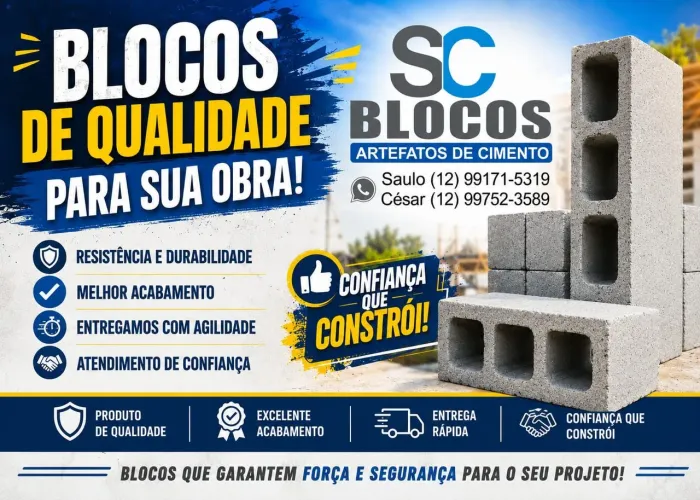 SC blocos artefatos de cimento