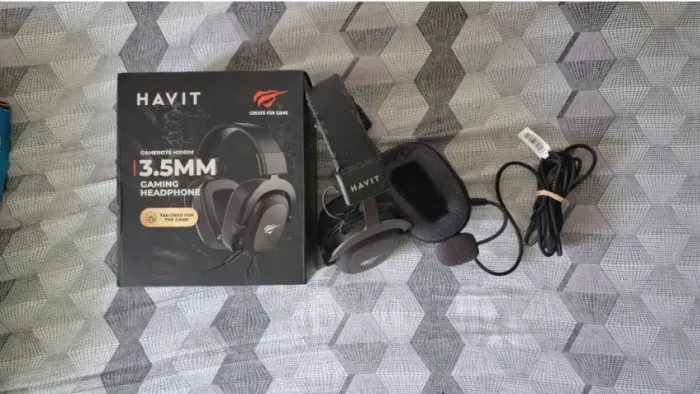 Headset Havit H2002d 3.5mm usado funcionando perfeitamente R$65,00