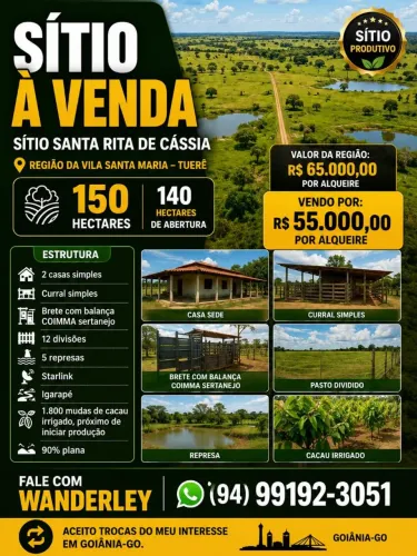 Sítio 150 hectares