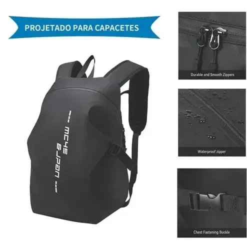 Mochila Porta Capacete Moto Impermeável