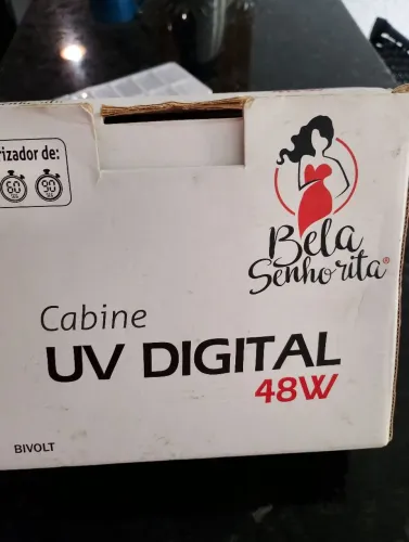 Cabine secagem de unha em gel