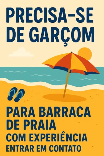 Vaga para garçom