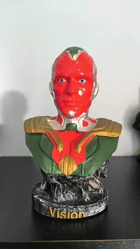 Busto Visão (Vision) Marvel em Resina - Colecionável