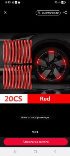 Adesivo reflexivos para pneus de auto