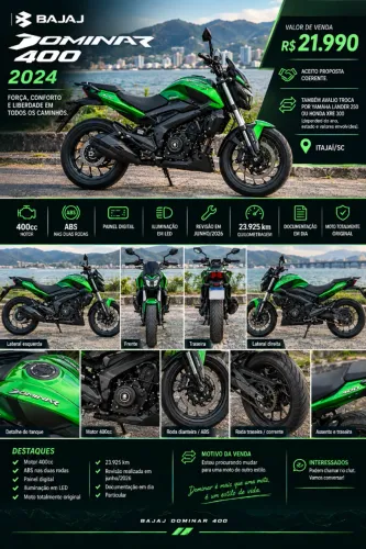 Dominar 400 na garantia