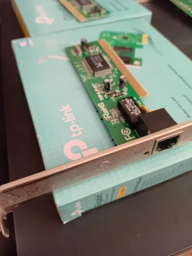 Placa de Rede PCI Express Cabo RJ45 10/100Mbps até 200Mbps (não é gigabit)