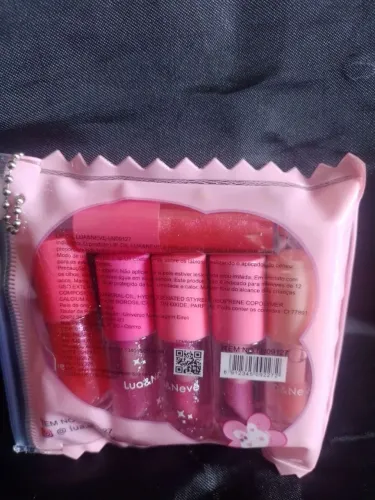 kit mini lip oil lua e neve com 6 unidades