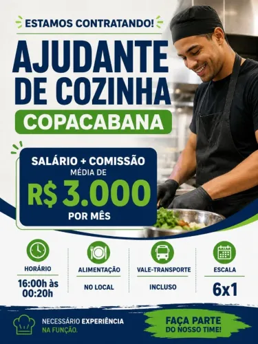 AUXILIAR DE COZINHA -  ZONA SUL