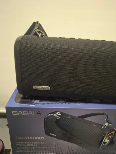 CAIXA DE SOM SABALA DR908 PRO BATERIA GIGANTE