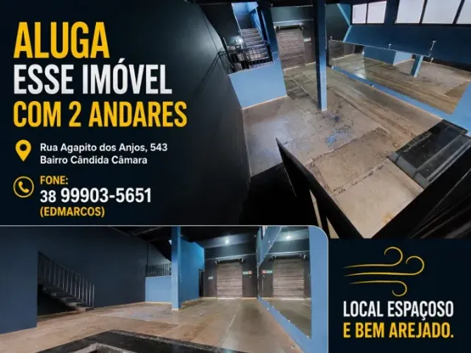 Ponto comercial amplo e arejado 220m2 bairro Cândida Câmara