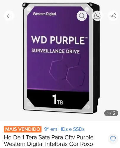 HD 1TB pra dvr