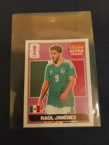 Figurinha extra sticker legend do Raúl Jiménez regular 