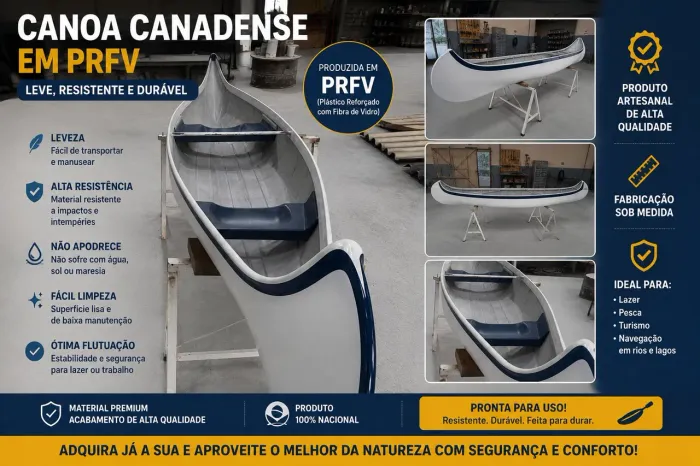 Canoa canadense em PRFV