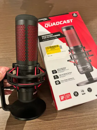 Microfone Gamer HyperX QuadCast USADO 1 VEZ!