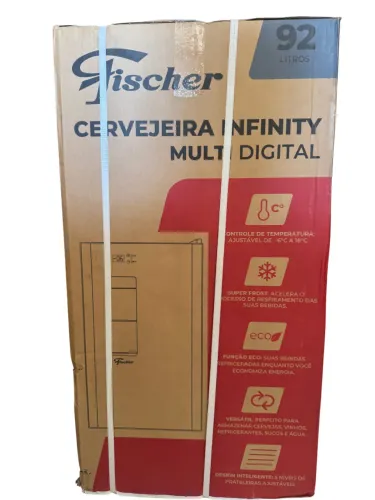 Cervejeira Fischer 92L com Painel Digital Touch e Compressor - 220v - Nova na Caixa