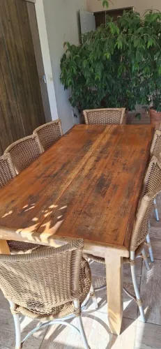 Mesa madeira nobre 90x180