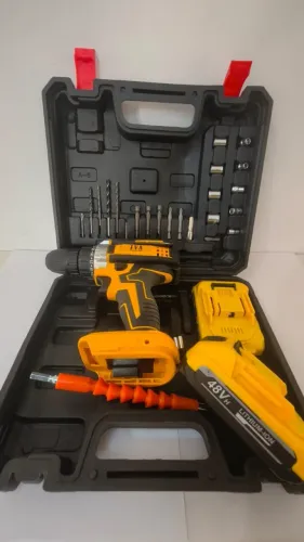 Parafusadeira Furadeira 48v Profissional 2 Baterias Sem Fio - Leia o Anuncio