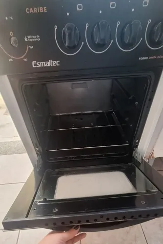 Fogão 4 Bocas Esmaltec Caribe Inox - Acendimento Automático (Bem Conservado!)