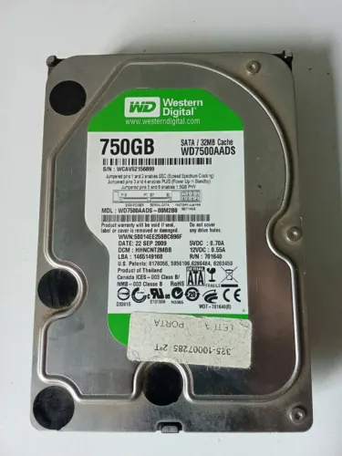HD Sata 750 GB + 500 GB