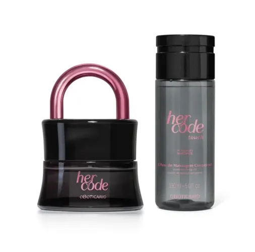 Combo Her Code Touch: Eau De Parfum 50ml + Óleo de Massagem Corporal 150ml