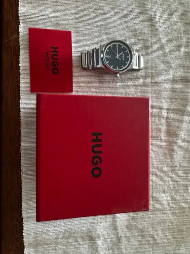 Relógio Hugo Boss - Original, em Aço Inox, com Caixa