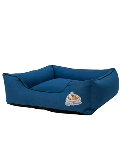 Cama Cachorro E Gato Pet Premium Lavável Media Azul Petroleo