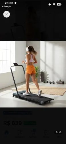 Esteira ergométrica 127V + aparelho abdominal 800,00