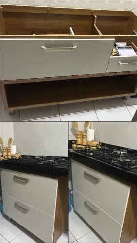 Armário de cozinha ( sem o cooktop, somente o móvel com o buraco feito pra pôr no lugar)!
