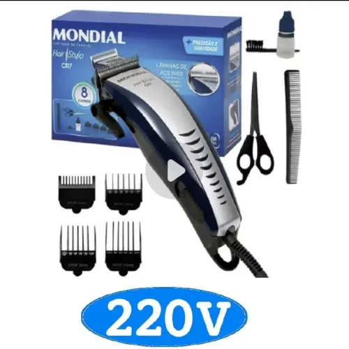 Máquina de Cortar Cabelo Mondial Hair Clipper CR-07 - Nova (Nunca Usada)