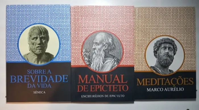 Kit 3 Livros Estoicismo - Meditações, Sêneca e Epicteto