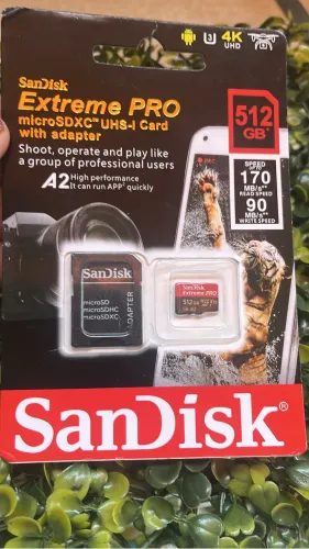 ? Cartão de Memória SanDisk Extreme PRO microSDXC 512GB + Adaptador