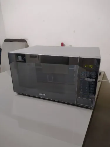 Microondas Consul 30 litros, Cinza Metálico Espelhado